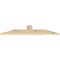 Ekena Millwork Portland Rough Sawn Timber Gable Bracket, Douglas Fir, 60"W x 12"H x 2"D x 6"F, 5/12 Pitch GBW060X12X0206POR00RDF - alternate 3